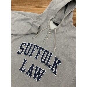 Vintage Gear For Sports Suffolk Law Spell Out Hoodie Sweatshirt Size XL